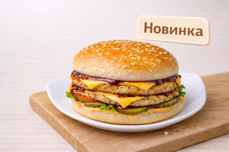 Чикен чизбургер двойной
